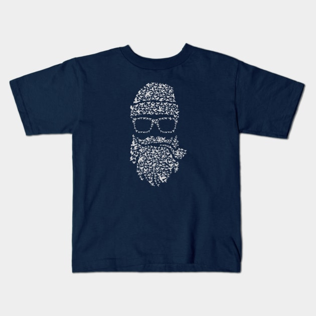 Birdbeard Kids T-Shirt by hbwdesigns